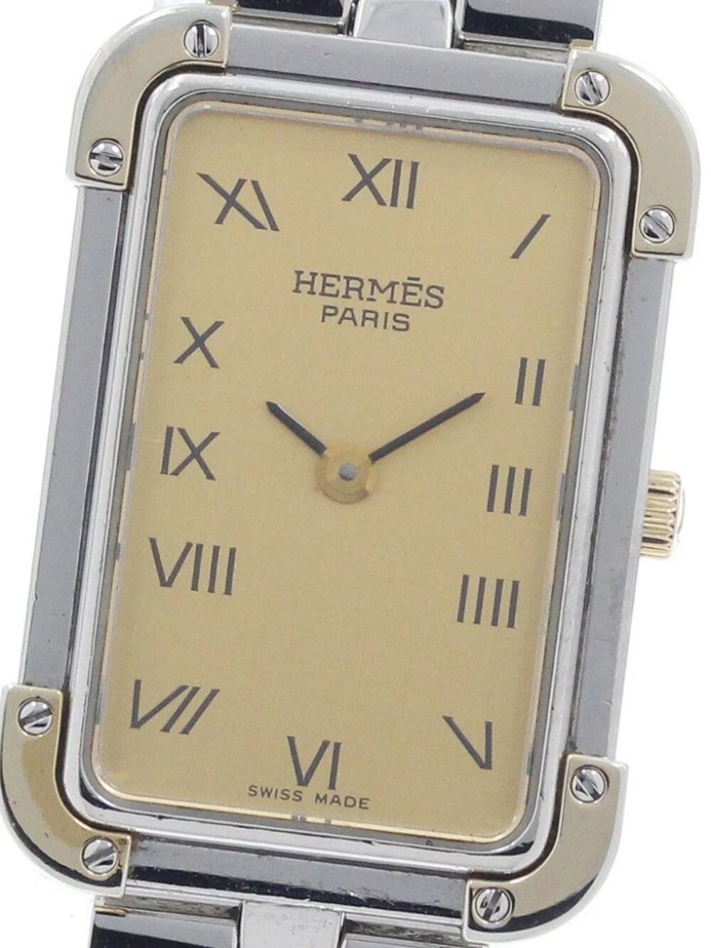 HERMES Clojure CR1.240 Gold Dial Quartz Ladies Watch